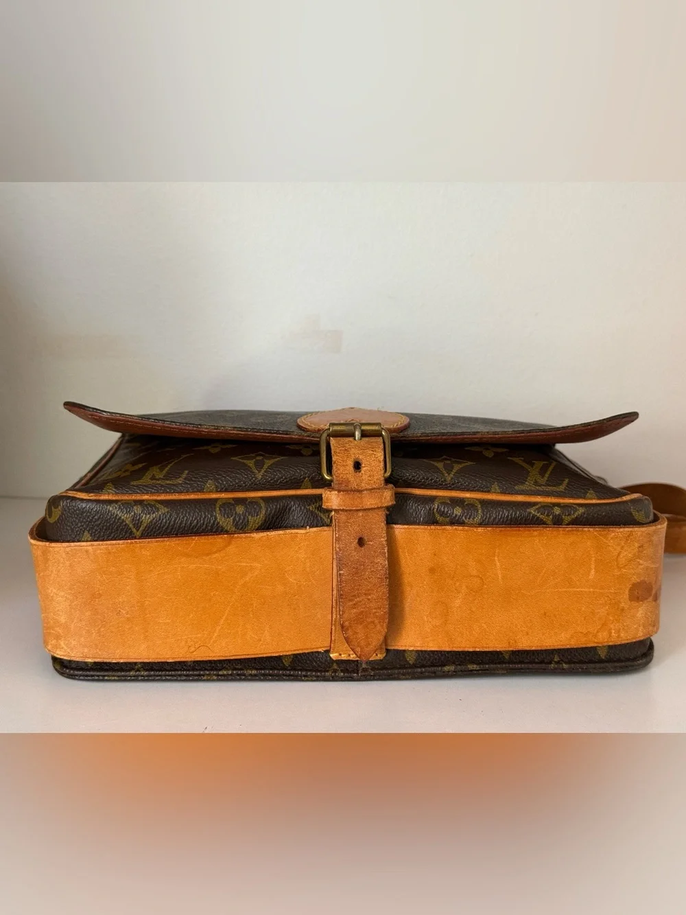 Low start🌟 LOUIS VUITTON Cartouchiere GM Shoulder Bag Monogram 🌟1984 - Picture 6 of 17
